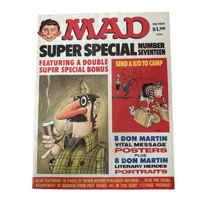 Mad Mag Super Special No. 17 1975 USA Humor/Satire Posters Cover VINTAGE-Good